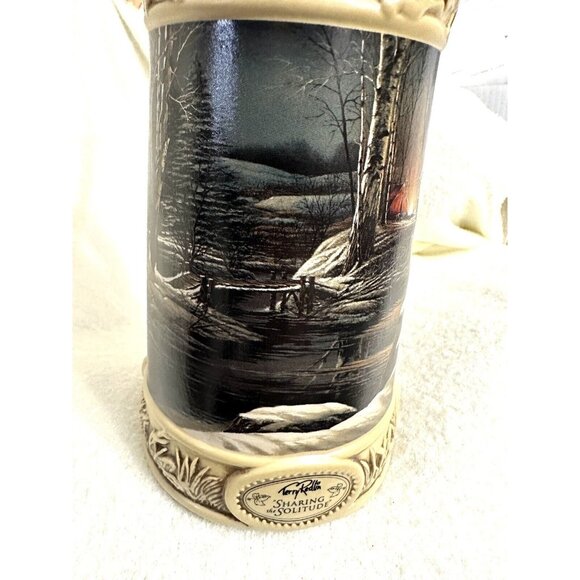 Terry Redlin "Sharing the Solitude”  Stein tankard Perfect Getaway COA 1987 - Picture 15 of 16